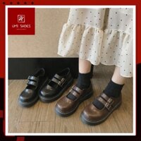 ᵀᴴᴱ ˢᴴᴼᴱˢ ᴺᴱᵂ ⬥︎  Giày đế bằng nữ oxford vintage lolita quai cài cá tính năng động trẻ trung màu đen/nâu xinh đẹp mới ho