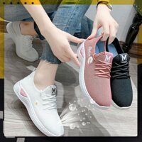 ᵀᴴᴱ ˢᴴᴼᴱˢ ᴺᴱᵂ ⬥︎ Giày nữ thể thao Fashion cúc Chữ M giá rẻ êm chân mới về thời trang đi bộ thể dục đi học đi chơi dễ phố