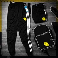 ᵀᴴᴱ ˢᴴᴼᴱˢ ᴺᴱᵂ ⬥︎ SALE - Q1 - Quần Jogger Thể Thao Nỉ [3 Sọc Trắng] Cho Cả Nam và Nữ (40-86kg) Form Chuẩn, Chất Umi Dày Đ
