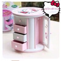 ▬ ✢ ♤ [Ảnh thật/Sẵn]hello kitty màu hồng KT mèo hộp hộp âm nhạc Hello Kitty hộp đồ trang sức hộp đồ trang sức món quà ng