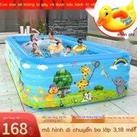 [ 𝐇𝐎𝐓 𝐃𝐄𝐀𝐋] Bể bơi bơm hơi nhà dày cho bé trong nhà lớn bể bơi người lớn trẻ em bồn tắm bé t