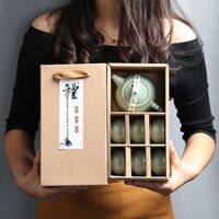 [ 𝐇𝐎𝐓 𝐃𝐄𝐀𝐋] Bộ trà Đức Hóa tinh tế món quà nhỏ hộp quà tặng gốm kung fu bộ trà tùy chỉnh log