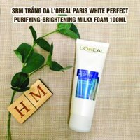 ---Frc Sữa Rửa Mặt Làm Sạch & Trắng Mịn Da LOreal Paris White Perfect 100ml