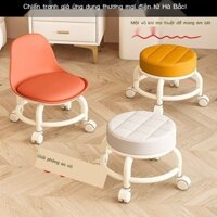 [ 𝐇𝐎𝐓 𝐃𝐄𝐀𝐋] Ghế nhỏ có tựa lưng di động cho gia đình, có bánh xe, ghế thấp, ghế nhựa cho trẻ