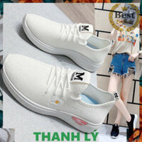 ⭐ ⭐ ⭐ Giày nữ thể thao Fashion cúc Chữ M giá rẻ êm chân mới về thời trang đi bộ thể dục đi học đi chơi