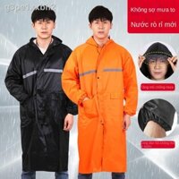 ✎ ♚ [ HOT Sale ]﹍✓❖Áo mưa Dài toàn thân Chống cho Nam giới Xe máy điện Mùa hè dành Người lớn Poncho khoác một mảnh