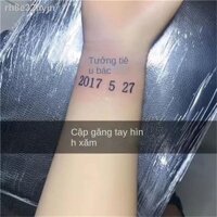 ❏ ▨ [ HOT Sale ]✕✚✽Cặp đôi Số May mắn Ngày kỷ niệm Sinh nhật Cổ tay Hình xăm dán Hình xăm mát mẻ Không thấm nước