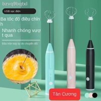 ❐ ☢ [ HOT Sale ]☂✇Tân Cương Miễn phí Vận chuyển USB Máy đánh trứng gia dụng xay sinh tố cầm tay nhỏ kem Que khuấy và Nướ