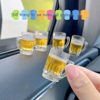 [ 𝐇𝐎𝐓 𝐃𝐄𝐀𝐋] Mặt dây chuyền mô phỏng sáng tạo, cốc bia đơn giản, đồ trang trí xe hơi, bảng đi