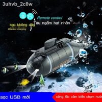 ┋ ✚ ✐ № [Mẫu mới]❇☽┇Điều khiển từ xa sáu chiều tàu ngầm mini mô hình quân sự điện không thấm nước cậu bé chơi trong thuy