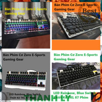 ⭐ ⭐ ⭐  Nâng Cao Hiệu Suất Gaming với Bàn Phím Cơ Zero E-Sports TKL 87 / Fullsize 104 phím LED Rainbow, Blue Switch, Thiế