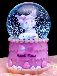 [ 𝐇𝐎𝐓 𝐃𝐄𝐀𝐋] Quế Chó Quả Cầu Pha Lê Hộp Nhạc Đèn Lồng Xoay Culomi Hộp Nhạc Trái Tim Nữ Tính T