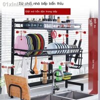 ℗ ✖ [ Siêu Tiết kiệm]01xlnlncmbGiá chậu rửa bát trên mặt bàn giá đĩa đỡ bộ đồ ăn rổ thoát nước phía để và