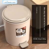 [ 𝐇𝐎𝐓 𝐃𝐄𝐀𝐋] Thùng rác chân có nắp Hanshi Liu dành cho bếp gia đình, sức chứa lớn, phòng ngủ,
