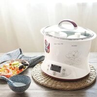 [ 𝐇𝐎𝐓 𝐃𝐄𝐀𝐋] Tonze Tianji DGD22-22EG nồi hầm chống nước bằng thép không gỉ sứ trắng cháo và s