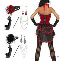 ۞ ۞ * Trang phục nắp cổ điển thập niên 1920 Mũ đội đầu nữ Satins Găng tay Bông tai Vòng cổ Bộ phụ kiện dự tiệc chuyên nghiệp