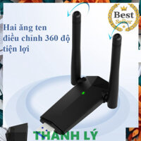 ⭐ ⭐ ⭐ USB Wifi Thu Phát Sóng Wifi Tốc Độ 1300mbps 2 Râu Kép Cho Laptop PC 2.4/5g Bộ Chuyển Đổi USB 3.0 Wifi5 Nhỏ Gọn Tiệ