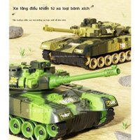 [ 𝐇𝐎𝐓 𝐃𝐄𝐀𝐋] Xe tăng điều khiển từ xa lớn xe bánh xích trẻ em sạc off-road hổ bọc thép mô hìn