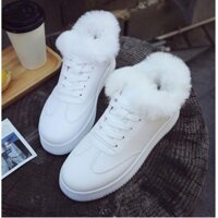 🔥𝐅𝐑𝐄𝐄 𝐒𝐇𝐈𝐏 𝟗𝟗𝐤🔥 Giày thể thao nữ cổ lông siêu xinh DHK5