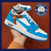 𝐎𝐑𝐃𝐄𝐑 𝐒𝐍𝐄𝐀𝐊𝐄𝐑 𝐁𝐄𝐒𝐓 𝐐𝐔𝐀𝐋𝐈𝐓𝐘_𝐍𝐈𝐊𝐄_Off-White x Air _Jordan 1 Retro Low 'University Blue' AQ0818-148_𝐅𝐔𝐋𝐋𝐁𝐎𝐗 𝐒𝐇𝐎𝐄𝐒