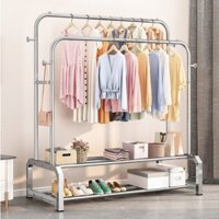 [𝗕𝗮̉𝗼 𝗵𝗮̀𝗻𝗵 𝟭𝟮 𝘁𝗵𝗮́𝗻𝗴] Kệ Treo Quần Áo Inox VanDo Cao Cắp, Giá Treo Đa Năng Kèm Kệ Giày