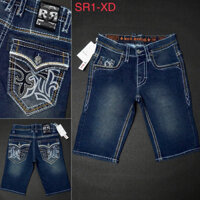 𝗤𝗨𝗔̂̀𝗡 𝗝𝗘𝗔𝗡𝗦 𝗡𝗔𝗠 𝗢̂𝗡𝗚 Đ𝗜̣𝗔 💥💥 quần JEANS Rock nam chỉ nổi mũi  tên túi nắp hộp màu đẹp .