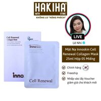 ( 1 Hộp 05 Miếng ) Combo 3 Hộp Mặt Nạ Innoskin Cell Renewal Collagen Mask 25ml