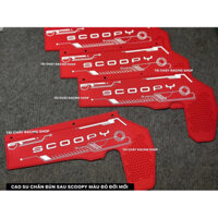 [ 1 MIẾNG ] CAO SU CHẮN BÙN SAU 3D MÀU ĐỎ CHO SCOOPY 2021 - 2025 ĐỜI MỚI
