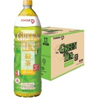 ( 1 thùng 24 chai ) trà xanh hoa lài Pokka nhập khẩu Malaysia ít đường, ngọt dịu, giải khát