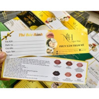 [ 100 Thẻ ] Thẻ Liệu Trình, Thẻ Bảo Hành, Voucher Spa Làm Đẹp Theo Tên Yêu Cầu