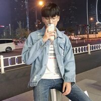 ⭐ 10.10 🔥 9.9 | SALE | áo khoác jeans nam hàn quốc hàng chuẩn đẹp chất dày dặn chuẩn màu Chất Đẹp ... ... . : 🌟 .