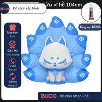 [ 104cm ] mô hình đồ chơi lắp ráp cáo 9 đuôi hồ ly 9 đuôi 1 mét 100cm 105cm mô hình cỡ lớn nano 3D 104cm TẶNG BÚA