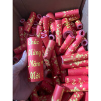 [ 10cm x4cm ] 10 Ống giấy Đỏ - Cuộn giấy cuốn chặt