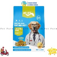 [ 1.4kg ] Mr.Vet D1 thức ăn dành cho chó cao cấp - Pet Farm