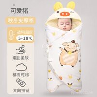 [ 16k Đánh Giá Tích Cực] Túi Ngủ Cho Bé Sơ Sinh Mùa Thu Đông Dày Dặn Chống Giật Chăn Quấn Cotton Nguyên Chất Mùa Xuân Hè Mỏng Chống Động