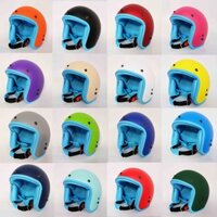 [ 17 Màu - Tặng kèm lưỡi trai ] Mũ Bảo Hiểm 3/4 Cao Cấp Lót Màu (Biển) Hàng Cty-Cam Kết Hàng Như Hình