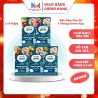 [ 18 Hộp] Sữa Đêm Cho Bé 6 Tháng Fruto Nga Đủ Vị, Ăn Ngon Ngủ Tốt, Tăng Cân Cho Bé 200ml