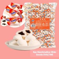 [ 1kg ] Kẹo Marshmallow Nhân Socola Ovaltine / Bánh Quy Ovaltine / Sữa Ovaltine - Đảo Ăn Vặt