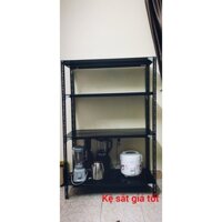 ( 1m x 30) Kệ sắt  V Lỗ Đa Năng màu Đen Nhiều Tầng ( Dài 1m x Rộng 30cm )