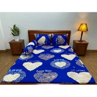 [ 1M8 X 2M]  BỘ DRAP TRẢI GIƯỜNG THUN HÀN QUỐC ( KHÔNG MỀN).NỆM 5_15CM