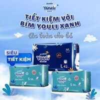 [ 2 bịch ] Tã Bỉm Dán/Quần YOULI XANH Đủ Size S112/M96/M88/L84/XL80/XXL72/XXXL68....