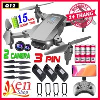 🔥 2 Camera 🔥 Máy Bay Flycam Mini Giá Rẻ Q12 -  Máy Bay Điều Khiển Từ Xa 4 Cánh - Plycam - Plaicam - Flaycam