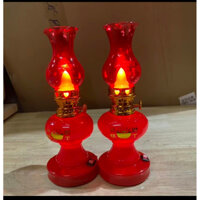 [ 2 Cây ]ĐÈN DẦU SỬ DỤNG PIN TIỆN LỢI - TRANG TRÍ BÀN THỜ PHẬT GIA TIÊN ÔNG  ĐỊA THẦN TÀI