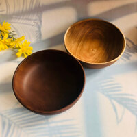 [ 2 Loại ] BÁT/TÔ Gỗ Keo 20x7 cm, Bát Đựng Salad, Soup, Mỳ Tiện Lợi, An Toàn Cho Sức Khỏe, Chụp Ảnh Decor