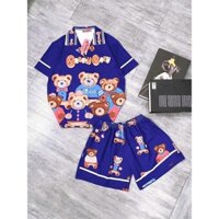 [ 20 - 35kg ] Bộ thun đùi pijama cho bé trai bé gái hoạ tiết dễ thương mặc mát 1229