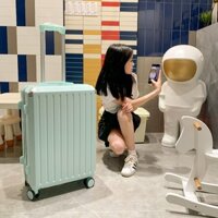 ▼ 2023 Vali có bánh xe đa năng mới dành cho bé trai và học sinh Hộp xe đẩy thông quan dành cho bé trai và bé gái với hìn