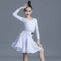 🔥 2025 🔥 Bé gái váy Latin Váy nhảy Latin Trang phục thi khiêu vũ Nhảy Latin cho trẻ em Trang phục biểu diễn có váy rộng có hàng sẵn ❉Quần áo tập nhảy Latin dành cho trẻ em Bé gái dài tay ' Quần áo thi đấu tiêu chuẩn chuyên nghiệp Váy quy mô lớn Quần
