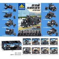 ☆ ★ 2144 Đánh giá tích cực Tương thích với mô hình xe vận chuyển chống bom Lego City SWAT, đồ chơi giáo dục cho trẻ em, quà tặng / 3.14