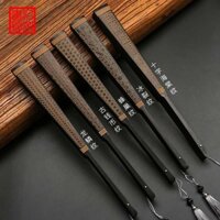 ❈ ❈ 2227 mua lại 10 inch cổ khắc vàng vải lụa chống thấm nước quạt gấp cổ giá trị màu sắc cao phong cách Trung Quốc tua rua bé trai quạt độc đoán 250C223