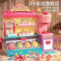 [ 27k Đánh Giá Tích Cực] Máy Làm Kem Que Đồ Chơi Trẻ Em Cho Bé Gái Máy Làm Mì Playdough Giáo Dục Bộ Khuôn Nhựa Cho Bé Trai